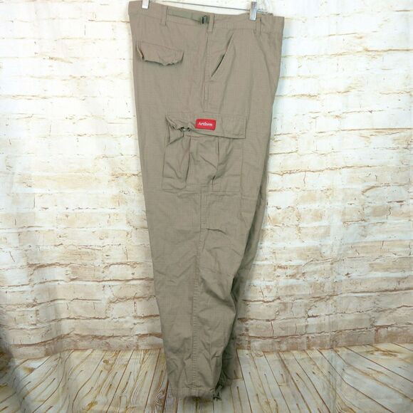 Artform Ripstop Cargo Pants Mens XL 40X30 Khaki Fatigue Button Fly Skate Rothco - Picture 14 of 14